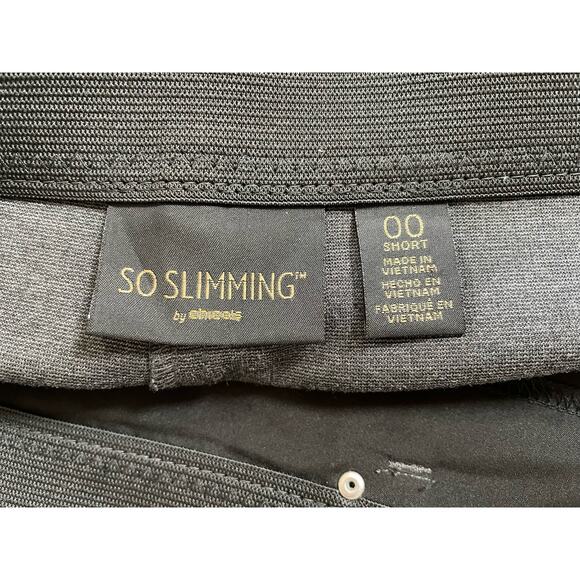 Chico's So Slimming Grey Pants, Thick Durable Slimming Knit, Ladies Small, short - Picture 4 of 5